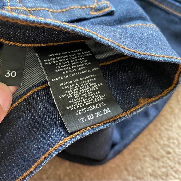 J Brand 811 Skinny Leg Denim Pure Wash Jeans Size 30 - Picture 6 of 9